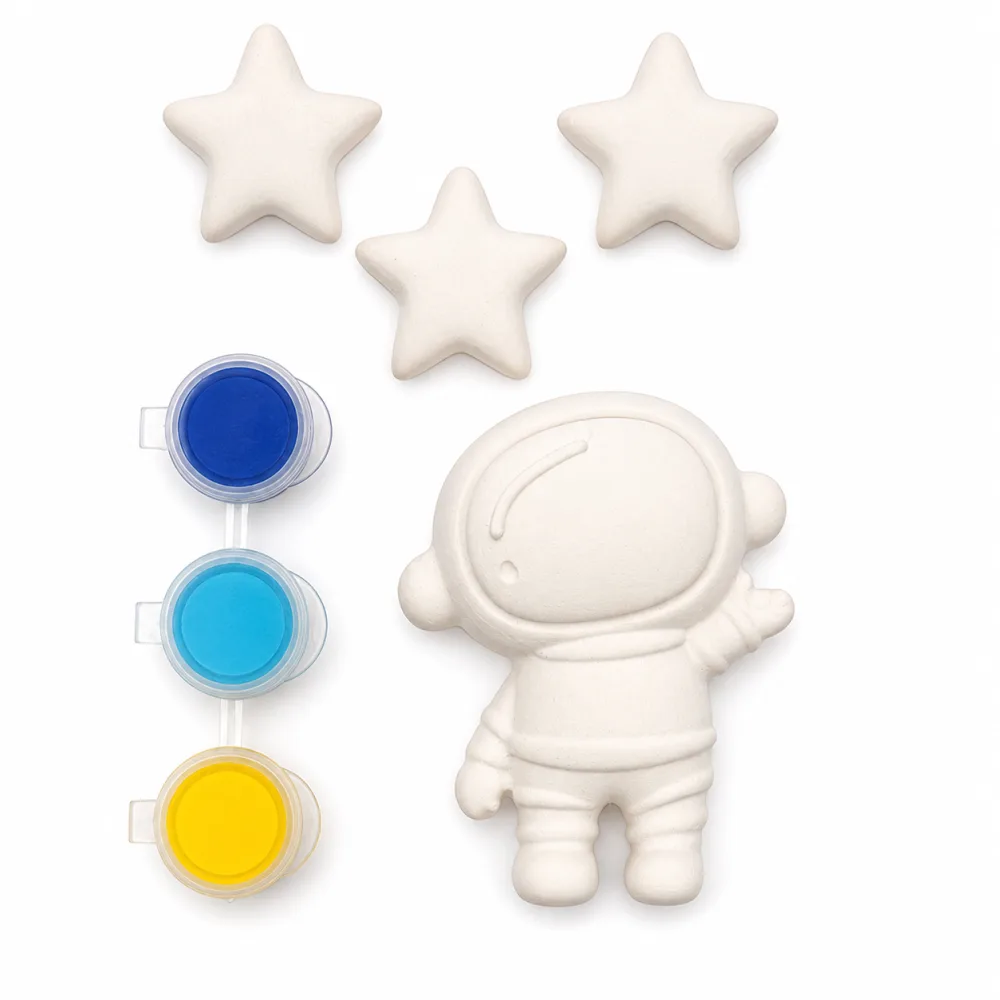 Space Party: Rocket, three stars & three paints
